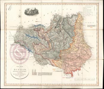 County map of Durham 1831